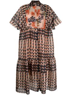 Biyan шелковое платье Lucille