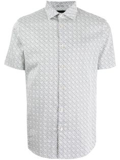 Emporio Armani рубашка с короткими рукавами и геометричным принтом