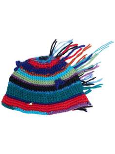 Forte Forte полосатая шапка бини в технике кроше