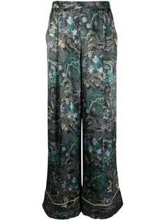 Carine Gilson пижамные брюки с цветочным принтом