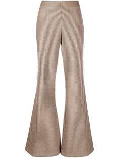 Stella McCartney шерстяные брюки в ломаную клетку