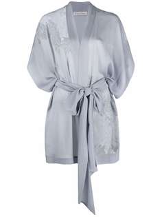 Carine Gilson халат-кимоно с вышивкой