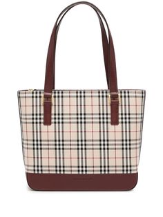 Burberry Pre-Owned сумка-тоут 1990-х годов в клетку Nova Check