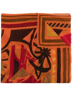 Hermès платок pre-owned с абстрактным принтом Hermes