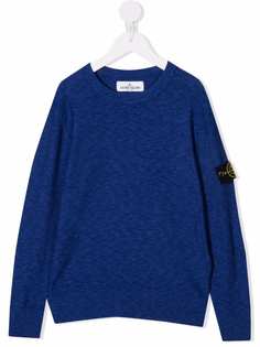 Stone Island Junior джемпер с нашивкой-логотипом