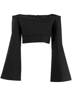 Solace London укороченная блузка Asten с широкими рукавами