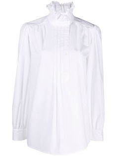 Alberta Ferretti блузка с длинными рукавами и оборками
