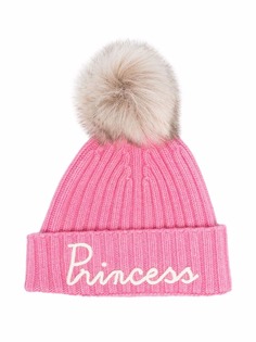 MC2 Saint Barth Kids шапка бини с вышивкой и помпоном