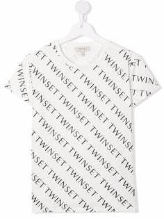 TWINSET Kids футболка с логотипом