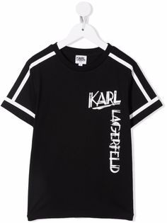 Karl Lagerfeld Kids футболка с логотипом