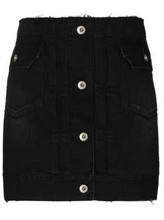 sacai джинсовая юбка-шорты