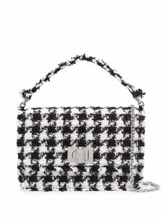 Furla твидовая сумка в ломаную клетку