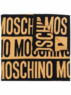 Moschino шарф вязки интарсия с логотипом