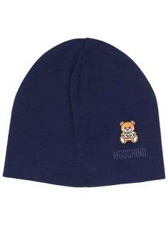 Moschino шапка бини с вышитым логотипом