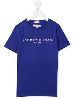 Tommy Hilfiger Junior футболка из органического хлопка с логотипом