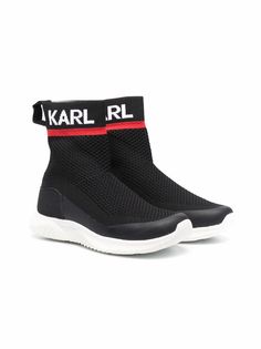 Karl Lagerfeld Kids кроссовки-носки Karl