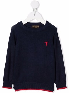 TRUSSARDI JUNIOR джемпер с вышитым логотипом