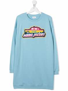 The Marc Jacobs Kids платье-свитер с вышивкой