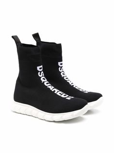 Dsquared2 Kids высокие кроссовки с логотипом