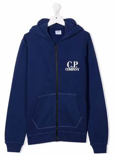 C.P. Company Kids худи на молнии с логотипом