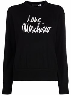 Love Moschino джемпер вязки интарсия из смесовой шерсти