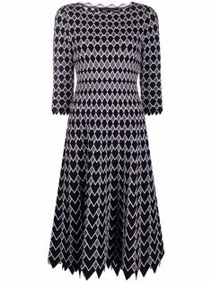 Antonino Valenti платье миди с принтом зигзаг