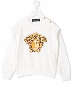 Versace Kids толстовка с вышивкой Medusa