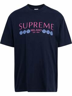 Supreme футболка с принтом Milano