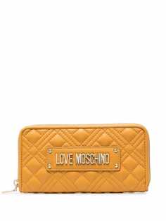 Love Moschino стеганый кошелек с круговой молнией