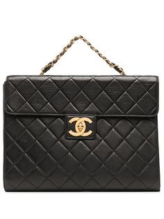 Chanel Pre-Owned стеганый портфель 1995-го года с логотипом CC