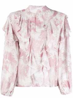 La Seine & Moi блузка с оборками и цветочным принтом