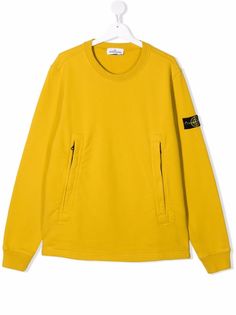 Stone Island Junior джемпер с нашивкой-логотипом