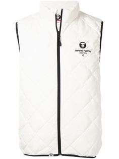 AAPE BY *A BATHING APE® дутый жилет на молнии