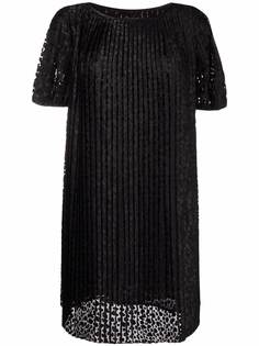 Emporio Armani плиссированное платье-трапеция