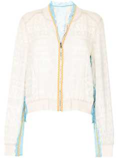 JUST IN XX бомбер с узором зигзаг