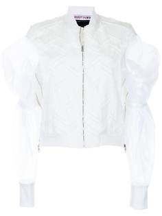 JUST IN XX бомбер с тюлем