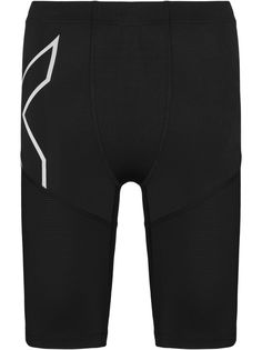 2XU 2XU AEROVENT COMP SHRTS BLK SLVR