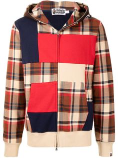 A BATHING APE® клетчатая толстовка в стиле колор-блок Bape