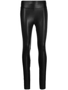 Wolford легинсы из искусственной кожи с завышенной талией