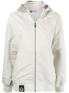 AAPE BY *A BATHING APE® куртка на молнии с капюшоном