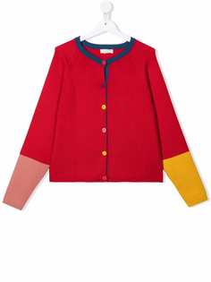 Stella McCartney Kids кардиган из переработанного полиэстера в стиле колор-блок