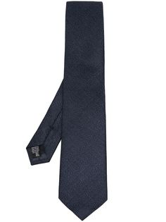 Emporio Armani галстук с узором в елочку
