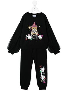 Moschino Kids спортивный костюм с логотипом Teddy Bear