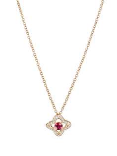 David Yurman колье Venetian Quatrefoil из желтого золота с бриллиантами