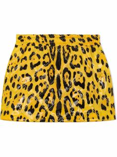 Dolce & Gabbana Kids юбка мини с леопардовым принтом