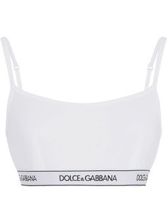Dolce & Gabbana укороченный топ с логотипом