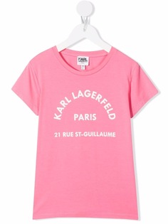 Karl Lagerfeld Kids футболка с логотипом