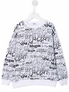 MSGM Kids толстовка с логотипом