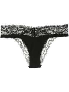 La Perla трусы-стринги с кружевными вставками