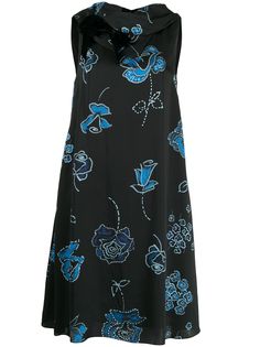Emporio Armani платье-трапеция с цветочным принтом